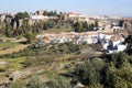 Panoramic view upon Ronda city and surrounding plains Royalty Free Stock Photo