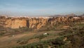 Panoramic view of Ronda nature and urban landscape