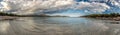 Panoramic view of Rondinara beach in Corsica Royalty Free Stock Photo