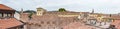 Panoramic  view from the roof of the Juliet House on Via Cappello to the old part of Verona city in Italy Royalty Free Stock Photo