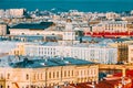 Panoramic view from the roof of St. Isaac`s Cathedral. Saint Petersburg. Russia Royalty Free Stock Photo