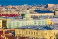 Panoramic view from the roof of St. Isaac`s Cathedral. Saint Petersburg. Russia Royalty Free Stock Photo