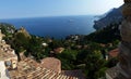 Panoramic view on Roquebrune Cap Martin, Azur coast, France