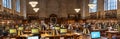 Panoramic view of The Rose Main Reading Room in The New York Public Library