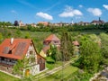 Panoramic view of Rothenburg ob der Tauber Royalty Free Stock Photo