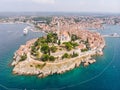 Panoramic view of Rovinj from the air