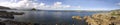 Panoramic view of rugged coastline Royalty Free Stock Photo