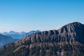 Goldeck - Panoramic view of rugged mountain peak Staff seen from Goldeck, Latschur group, Gailtal Alps, Carintha, Austria