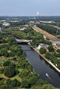 Panoramic view of Ruhr Valley, Germany Royalty Free Stock Photo