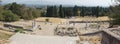 Panoramic view from the ruins of an ancient temple Royalty Free Stock Photo