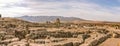 Panoramic view at the ruins of ancient town Volubilis in Morocco Royalty Free Stock Photo