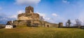 Panoramic view of the ruins of the Bolkow Castle