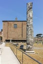 Panoramic view of Ruins of Roman Forum and Capitoline Hill in city of Rome, Italy Royalty Free Stock Photo