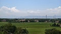 panoramic view of a rural landscape in Subang Royalty Free Stock Photo