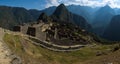 Panoramic view on the sacred Inca city, Machu Picchu