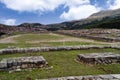 Panoramic view of the Sacsayhuaman Inca Archaeological Park in Cusco, Peru
