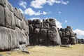 Panoramic view of Sacsayhuaman, Inca ruins in Cusco or Cuzco town, Peru