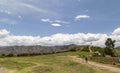 panoramic view, Sacsayhuman is a inca ruins, Cusco, Peru Royalty Free Stock Photo