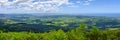 Panoramic view from Saddleback Mountain Lookout, Illawarra, nsw Australia Royalty Free Stock Photo