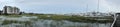 Panoramic View of Safe Harbor Charleston City Prior to Arrival of Hurricane Dorian Royalty Free Stock Photo