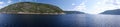 Panoramic view of the Saguenay Fjord Quebec Royalty Free Stock Photo