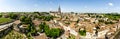 Panoramic view of Saint-Emilion, Bordeaux, France.