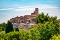 Panoramic view of Saint-Paul-de-Vence town in Provence, France Royalty Free Stock Photo