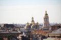 Panoramic view of Saint Petersburg and Our Lady of Vladimir Church cupola