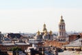 Panoramic view of Saint Petersburg and Our Lady of Vladimir Church cupola