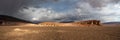 Panoramic view in Salar De Tara, Atacama Desert, Chile Royalty Free Stock Photo