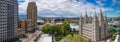 Panoramic view of Salt Lake City downtown, Utah, USA