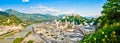 Panoramic view of Salzburg, Austria Royalty Free Stock Photo