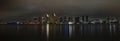 Panoramic view of San Diego skyline at night Royalty Free Stock Photo