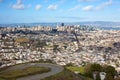 Panoramic view of San Francisco from Twin Peaks park