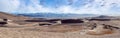 Panoramic view of sand dunes in Ngari prefecture, Western Tibet, China Royalty Free Stock Photo