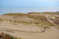 Panoramic view of sand dunes in Nida, Klaipeda, Lithuania, Europe Royalty Free Stock Photo