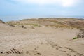 Panoramic view of sand dunes in Nida, Klaipeda, Lithuania, Europe Royalty Free Stock Photo
