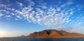 Panoramic view of Santa Luzia volcanic island, Cape Verde Royalty Free Stock Photo