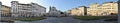 Panoramic view of the Santa Maria Novella square from Florence, Italy