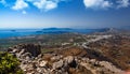 Panoramic view, Santorini island,Greece Royalty Free Stock Photo