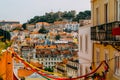 Panoramic View Of Sao Jorge Castle In Lisbon Royalty Free Stock Photo