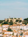 Panoramic View Of Sao Jorge Castle In Lisbon Royalty Free Stock Photo