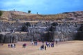 view of Saqsaywaman or Sacsayhuaman Inca Ruins - Cusco, Peru Royalty Free Stock Photo