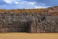 view of Saqsaywaman or Sacsayhuaman Inca Ruins - Cusco, Peru Royalty Free Stock Photo