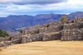view of Saqsaywaman or Sacsayhuaman Inca Ruins - Cusco, Peru Royalty Free Stock Photo
