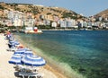 Panoramic view of Saranda bay Royalty Free Stock Photo