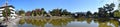 The panoramic view of Sarusawa pond