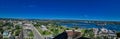 Panoramic view of Sault Ste Marie Michigan Royalty Free Stock Photo