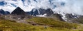 Panoramic view of savlo rock face - altai range Royalty Free Stock Photo