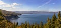 Panoramic view of scenery beside the famous Cabot Trail Royalty Free Stock Photo